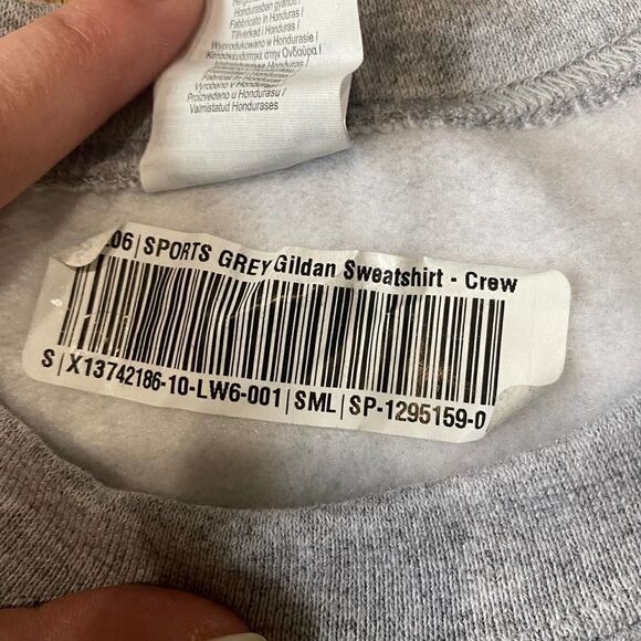 Galaxy Print Bartender Heartbeat Crewneck Gray Small - Picture 4 of 5